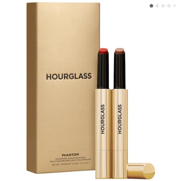 Hourglass Phantom Volumizing Glossy Lip Balm Duo | Mystic & Trace | NEW MAKEUP - Picture 1 of 6